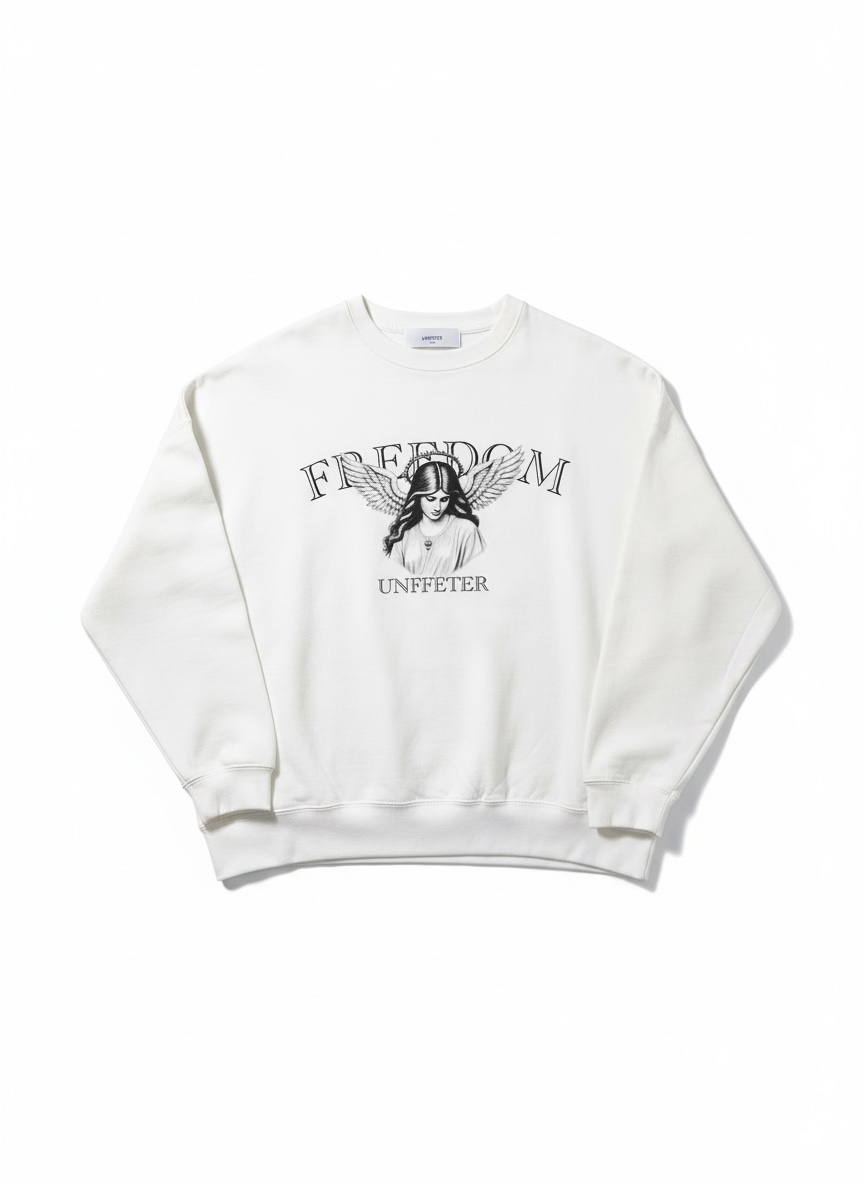 CREWNECK SWEAT "FREEDOM" WHITE