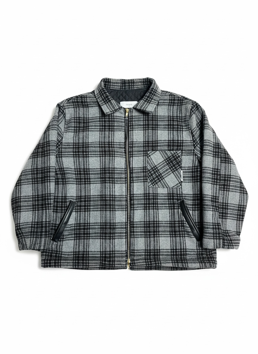 WOOL CHECK JACKET