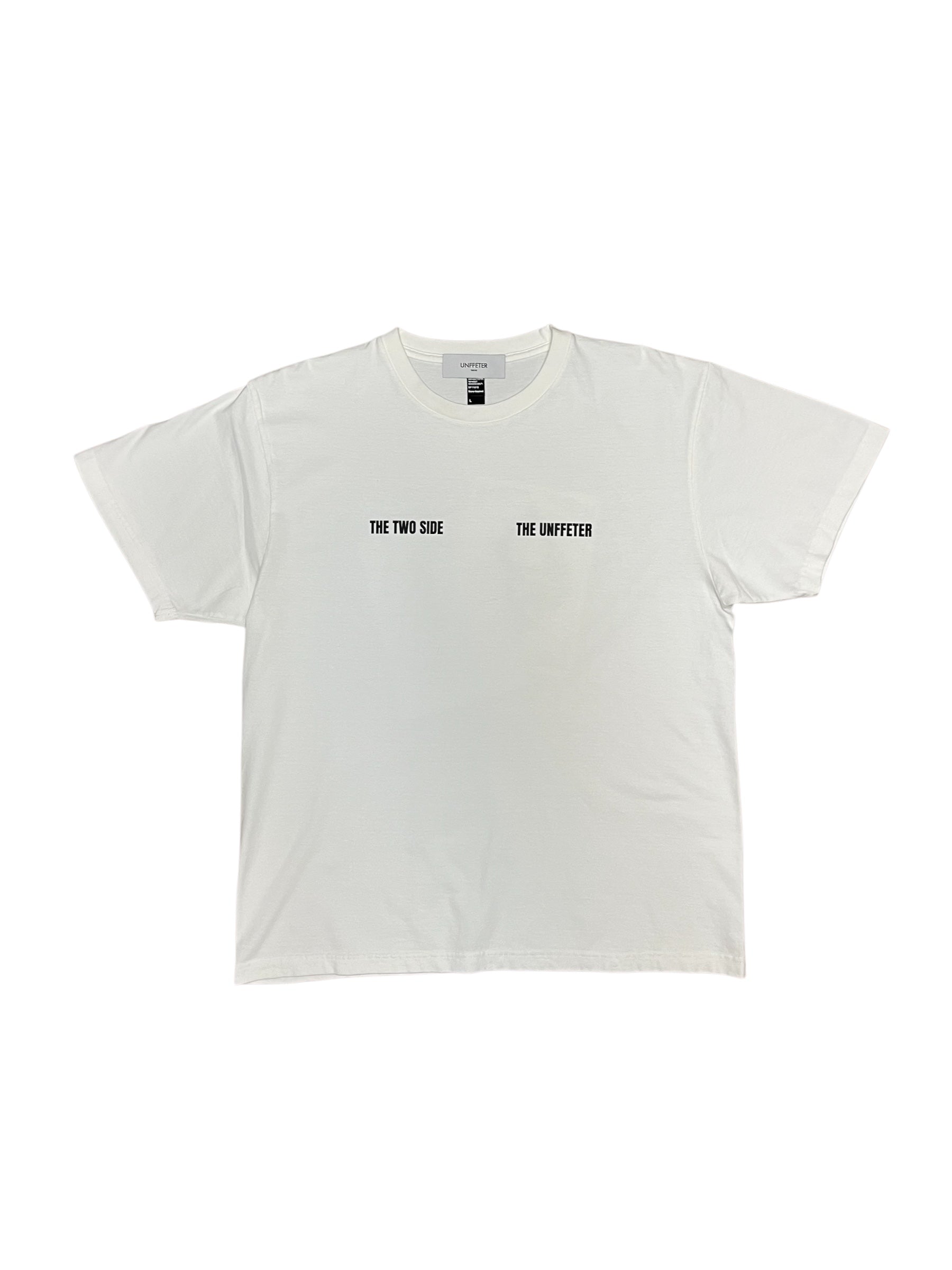 THE TWO SIDE T-SH FADE WHITE