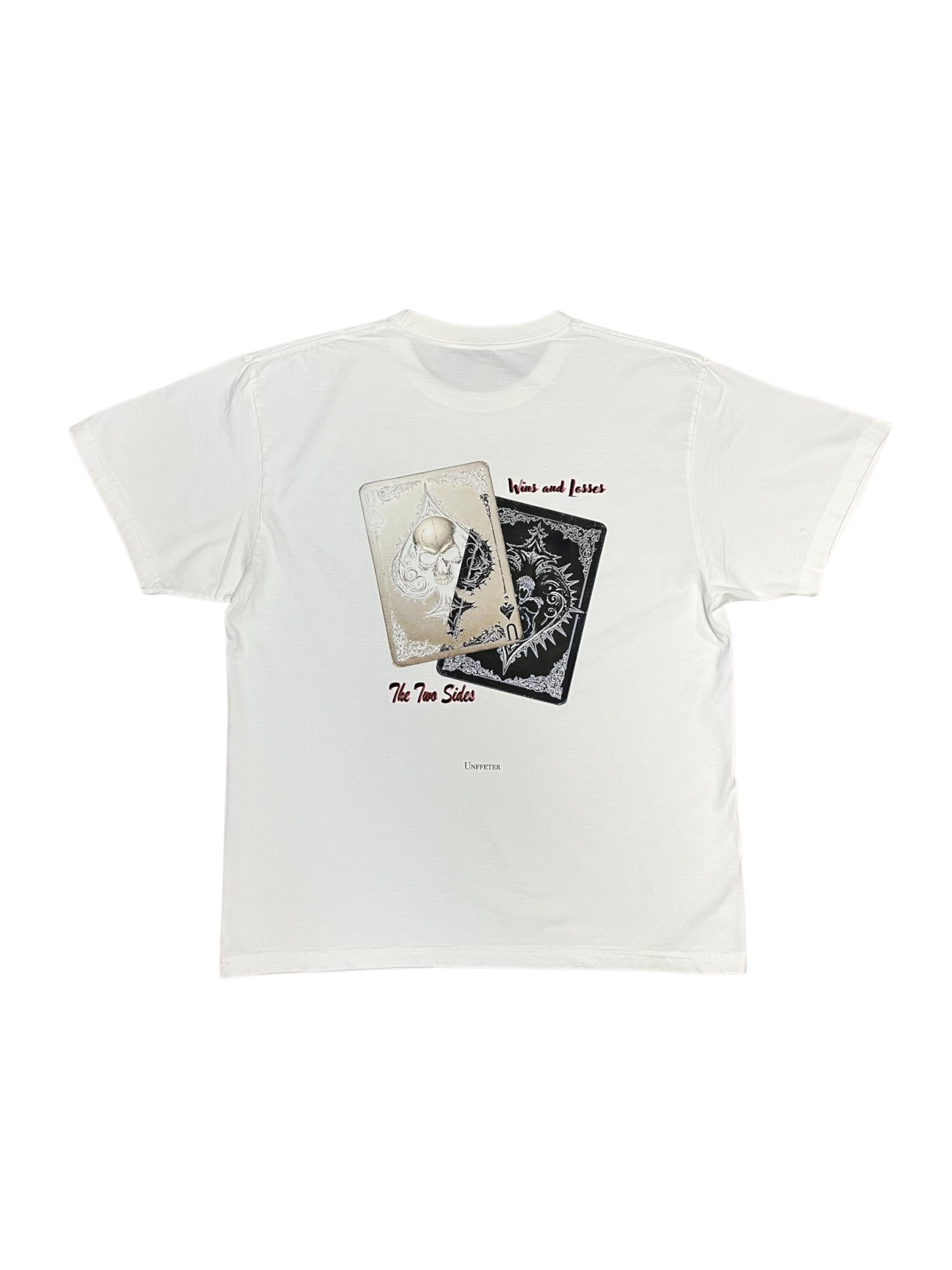 THE TWO SIDE T-SH FADE WHITE