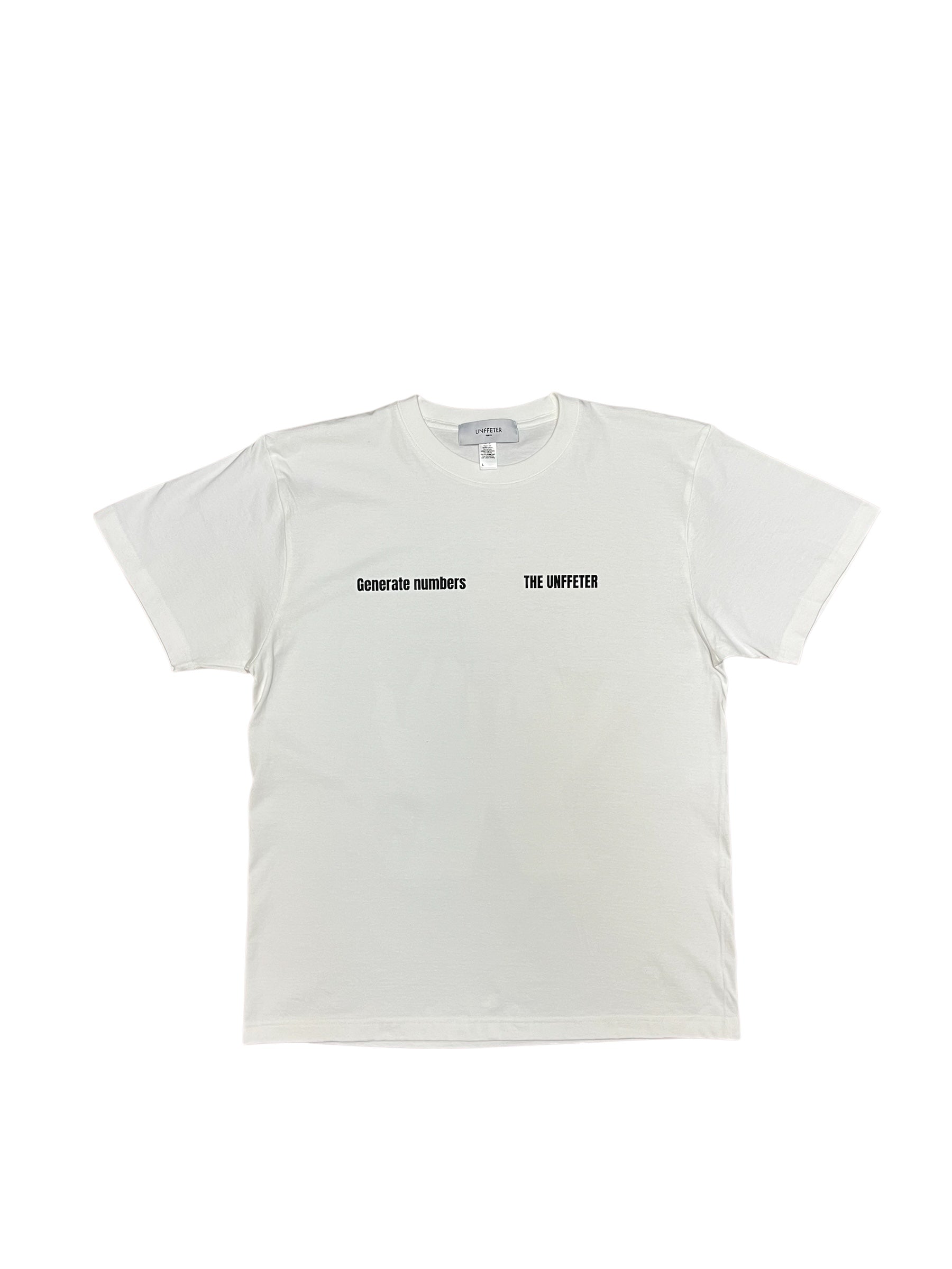 Generate Number T-SH FADE WHITE